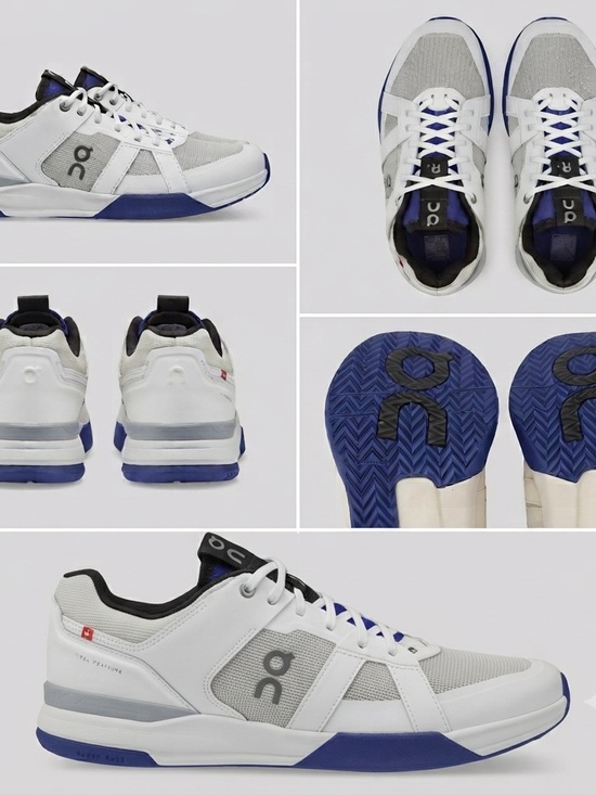 On Running Shoes - On Running The Roger Clubhouse Pro Undyed Indigo White Blue Women Sz 10 Tennis